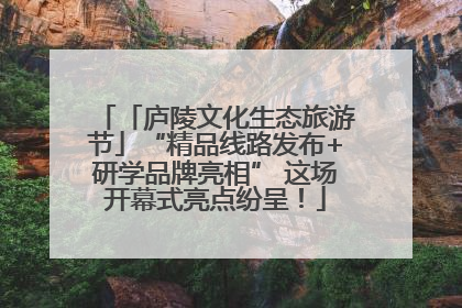 「庐陵文化生态旅游节」“精品线路发布+研学品牌亮相” 这场开幕式亮点纷呈！