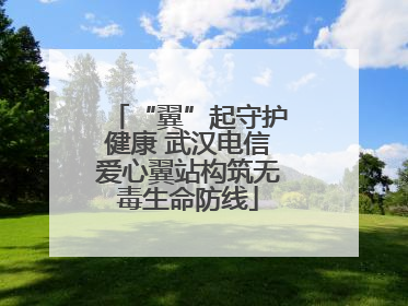 “翼”起守护健康 武汉电信爱心翼站构筑无毒生命防线