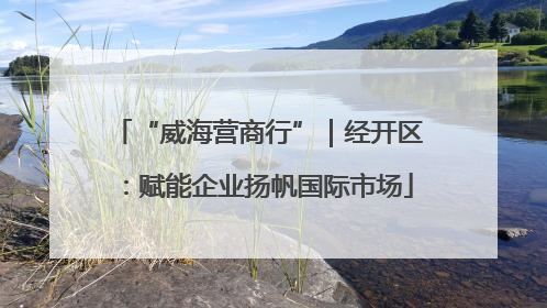 “威海营商行”｜经开区：赋能企业扬帆国际市场