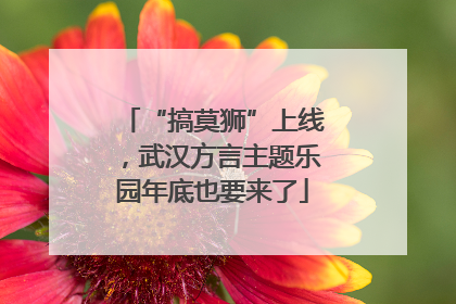 “搞莫狮”上线，武汉方言主题乐园年底也要来了