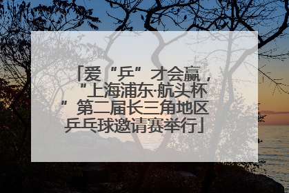 爱“乒”才会赢，“上海浦东·航头杯”第二届长三角地区乒乓球邀请赛举行