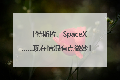 特斯拉、SpaceX……现在情况有点微妙