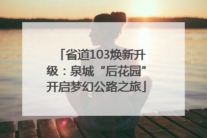 省道103焕新升级：泉城“后花园”开启梦幻公路之旅