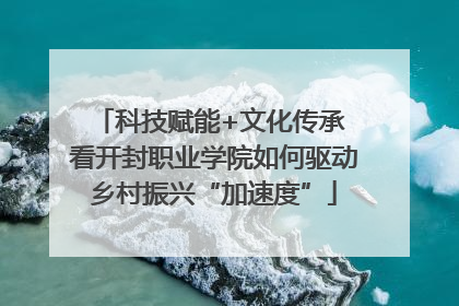 科技赋能+文化传承 看开封职业学院如何驱动乡村振兴“加速度”