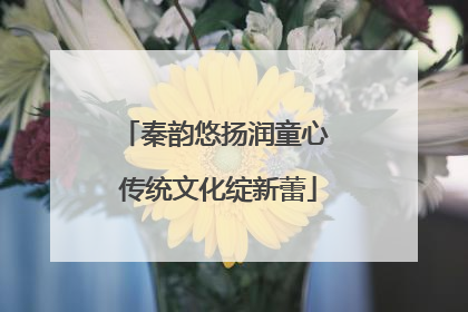 秦韵悠扬润童心 传统文化绽新蕾
