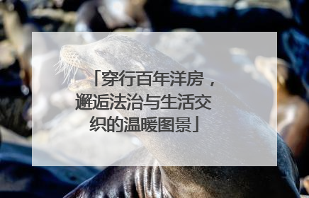穿行百年洋房，邂逅法治与生活交织的温暖图景