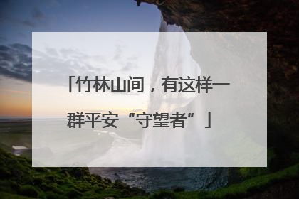 竹林山间，有这样一群平安“守望者”