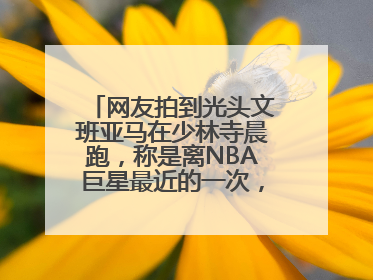 网友拍到光头文班亚马在少林寺晨跑，称是离NBA巨星最近的一次，景区回应