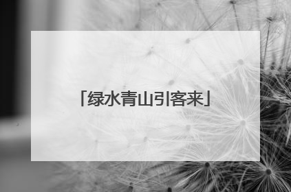 绿水青山引客来