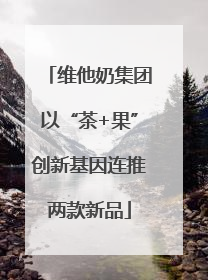 维他奶集团以“茶+果”创新基因连推两款新品