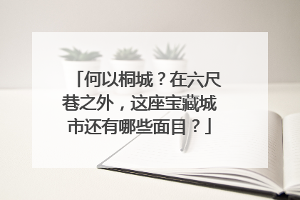 何以桐城？在六尺巷之外，这座宝藏城市还有哪些面目？