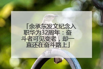 余承东发文纪念入职华为32周年：奋斗者可见变老，却一直还在奋斗路上