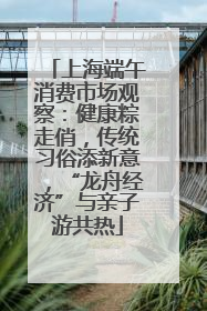 上海端午消费市场观察：健康粽走俏，传统习俗添新意，“龙舟经济”与亲子游共热