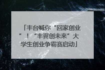 丰台喊你“回家创业”！“丰翼创未来”大学生创业争霸赛启动
