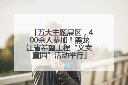 五大主题展区，400余人参加！黑龙江省希望工程“义卖童园”活动举行