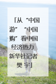 从“中国游”“中国购”看中国经济热力 新华社记者 樊 宇
