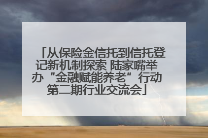 从保险金信托到信托登记新机制探索 陆家嘴举办“金融赋能养老”行动第二期行业交流会