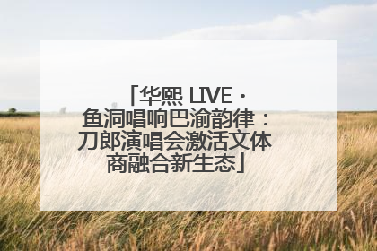 华熙 LIVE・鱼洞唱响巴渝韵律：刀郎演唱会激活文体商融合新生态