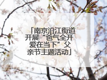 南京沿江街道开展“爸气全开 爱在当下”父亲节主题活动
