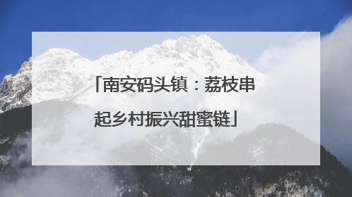 南安码头镇：荔枝串起乡村振兴甜蜜链