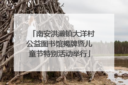 南安洪濑镇大洋村公益图书馆揭牌暨儿童节特别活动举行