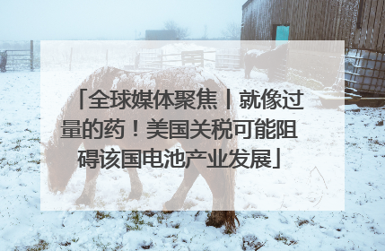 全球媒体聚焦丨就像过量的药！美国关税可能阻碍该国电池产业发展