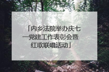 内乡法院举办庆七一党建工作表彰会暨红歌联唱活动