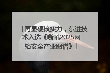 再显硬核实力，东进技术入选《嘶吼2025网络安全产业图谱》