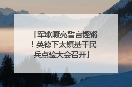 军歌嘹亮誓言铿锵！英德下太镇基干民兵点验大会召开