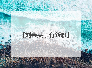 刘会英，有新职