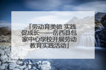 劳动育美德 实践促成长——岳西县包家中心学校开展劳动教育实践活动
