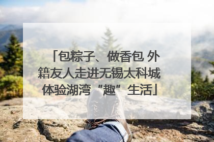 包粽子、做香包 外籍友人走进无锡太科城体验湖湾“趣”生活
