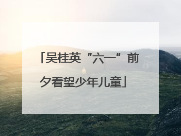 吴桂英“六一”前夕看望少年儿童