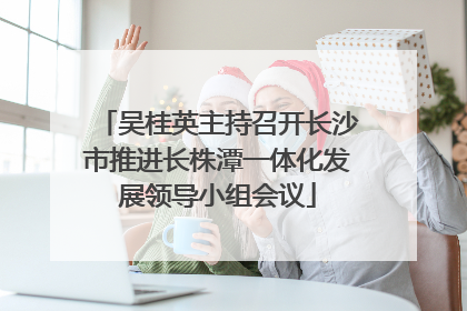 吴桂英主持召开长沙市推进长株潭一体化发展领导小组会议