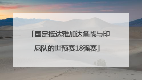 国足抵达雅加达备战与印尼队的世预赛18强赛