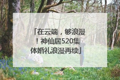 在云端，够浪漫！神仙居520集体婚礼浪漫再续