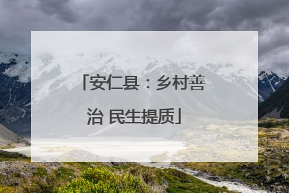 安仁县：乡村善治 民生提质