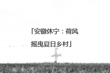 安徽休宁：荷风摇曳夏日乡村