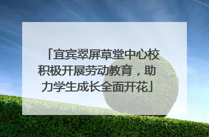 宜宾翠屏草堂中心校积极开展劳动教育，助力学生成长全面开花