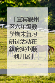 宜宾叙州区六年级数学期末复习研讨活动在叙府实小顺利开展