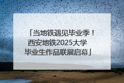 当地铁遇见毕业季！西安地铁2025大学毕业生作品联展启幕