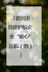 德兴市：党建护航企业“暖心”远航（图）