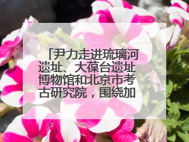 尹力走进琉璃河遗址、大葆台遗址博物馆和北京市考古研究院，围绕加强历史文化名城保护调研