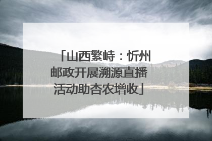 山西繁峙：忻州邮政开展溯源直播活动助杏农增收