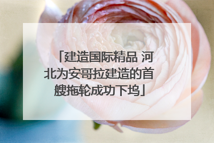 建造国际精品 河北为安哥拉建造的首艘拖轮成功下坞