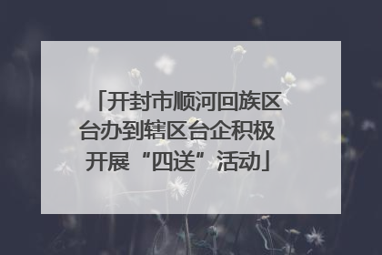 开封市顺河回族区台办到辖区台企积极开展“四送”活动