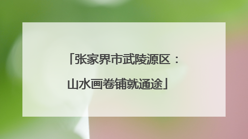 张家界市武陵源区：山水画卷铺就通途