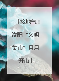 接地气！汝阳“文明集市”月月开市