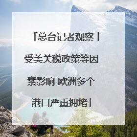 总台记者观察丨受美关税政策等因素影响 欧洲多个港口严重拥堵