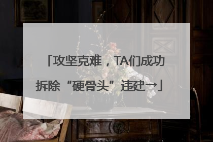 攻坚克难，TA们成功拆除“硬骨头”违建→